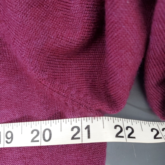 Bonobos Mens Slim Fit Sweater Extra Fine Merino Wool Size XL Burgundy Preppy Top - Picture 4 of 9